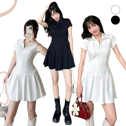 ĐẦM THUN POLO XẾP LY ZAREEN DAX93