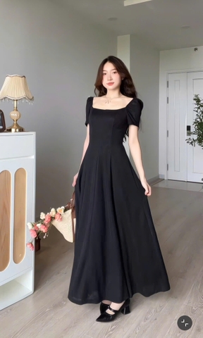 ĐẦM THUN THÊU HOA DÁNG DÀI ZAREEN DAX110