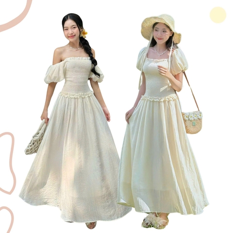 ĐẦM THUN CHỈ TAY PHỒNG ZAREEN DAX85