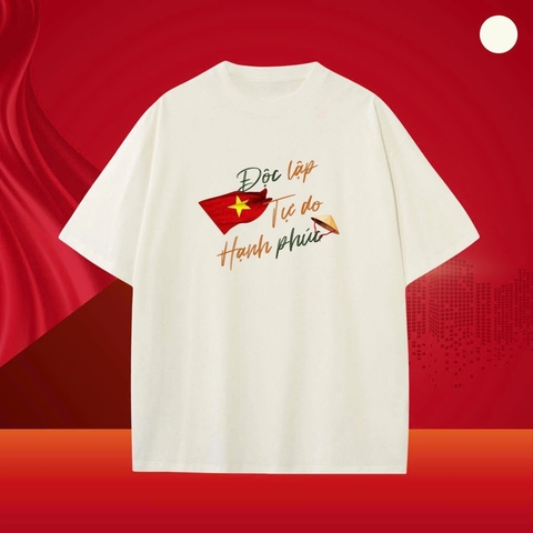 ÁO THUN ĐỘC LẬP TỰ DO HẠNH PHÚC ZAREEN THU173