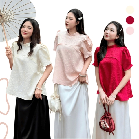 ÁO GẤM TAY PHỒNG ZAREEN VOA144