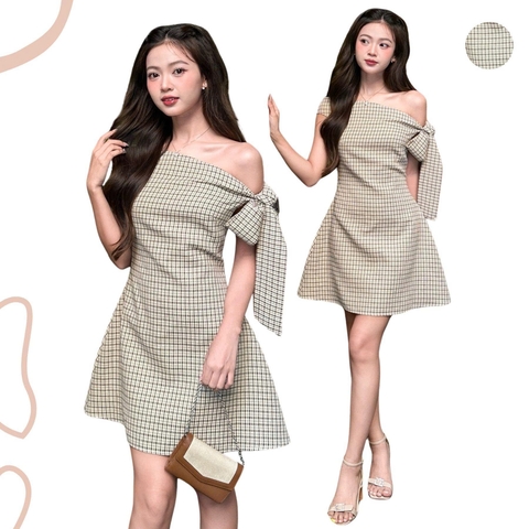 ĐẦM CARO LỆCH VAI ZAREEN DAX113