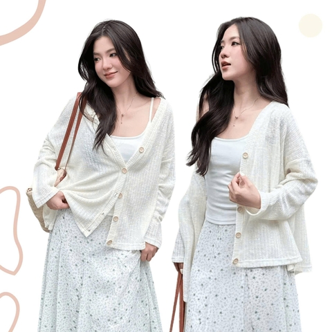 ÁO CARDIGAN FORM DÀI BASIC ZAREEN CAR07