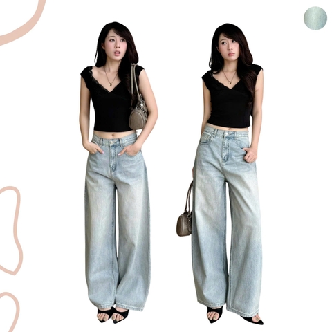 QUẦN JEANS ỐNG RỘNG LƯNG THẤP ZAREEN JEA151