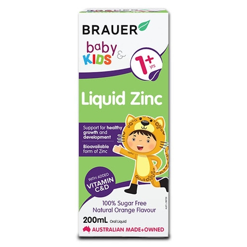 Brauer Liquid ZinC bổ sung Kẽm cho trẻ từ 1 tuổi