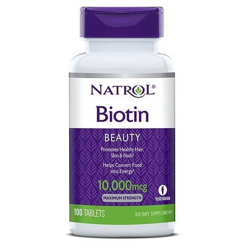 Natrol Biotin Hỗ Trợ Mọc Tóc, Móng Khỏe