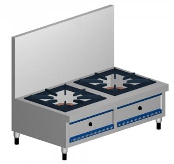 Bếp hầm đôi có vách