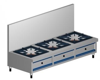 Bếp hầm ba có vách