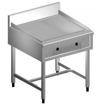 Bếp rán bề mặt đôi nửa phẳng nửa nhám