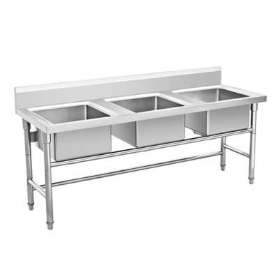 Chậu rửa 3 hố inox công nghiệp