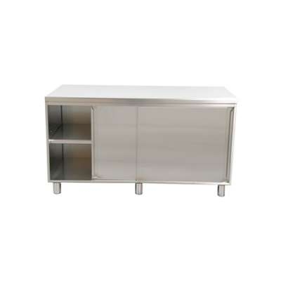 Quầy inox cửa trượt