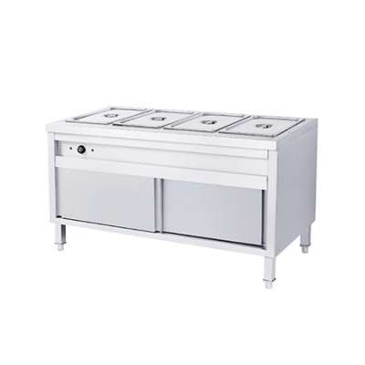 Quầy inox hâm nóng thức ăn
