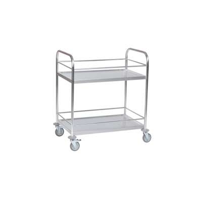 Xe đẩy hàng inox 2 tầng