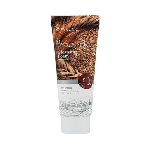 Sữa Rửa Mặt Chiết Xuất Từ Gạo 3W Clinic Brown Rice Foam Cleansing (100ml)