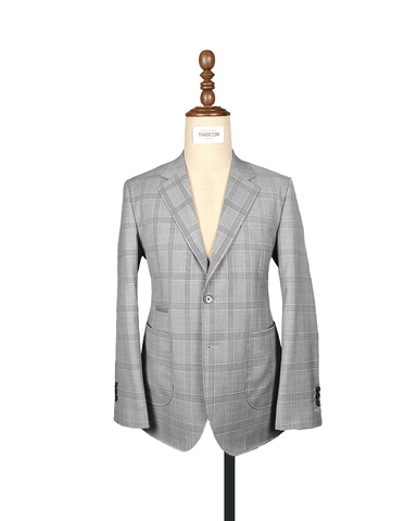 ÁO BLAZER KẺ PLAID GRAY