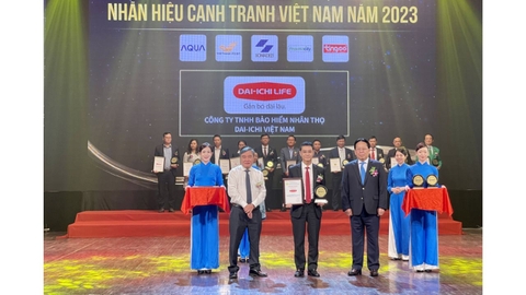 Dai-ichi Life Việt Nam vinh dự đạt danh hiệu “Top 10 Nhãn hiệu nổi tiếng Việt Nam 2023”