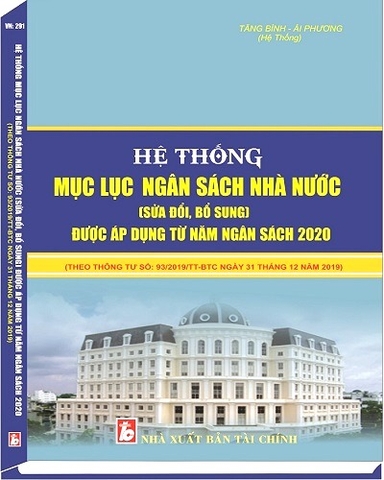 Sách Hệ Thống Mục Lục Ngân Sách Nhà Nước Năm 2020