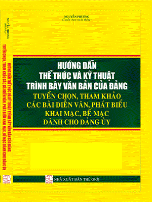 Sách Hướng Dẫn Thể Thức và Kỹ Thuật Trình Bày Văn Bản Của Đảng