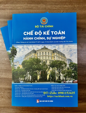 Sách Chế Độ Kế Toán Đơn Vị Hành Chính Sự Nghiệp năm 2024