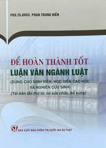 Để Hoàn Thành Tốt Luận Văn Ngành Luật