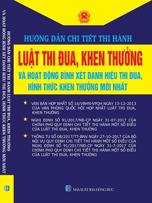 Sách Hướng Dẫn Chi Tiết Thi Hành Luật Thi Đua Khen Thưởng
