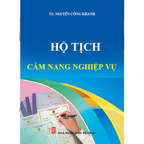 Sách - Hộ tịch cẩm nang nghiệp vụ (TS. Nguyễn Công Khanh)