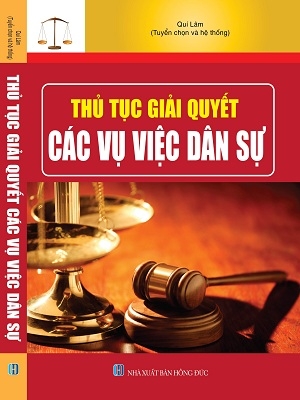 Sách Thủ Tục Giải Quyết Các Vụ Việc Dân Sự