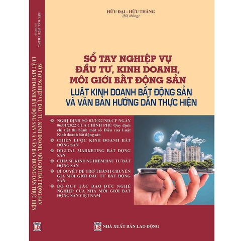 Sách - Sổ Tay Nghiệp Vụ Đầu Tư, Kinh Doanh, Môi Giới Bất Động Sản Luật Kinh Doanh Bất Động Sản Và Văn Bản Hướng Dẫn Thực