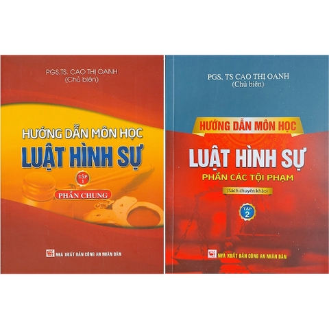 Sách - Hướng dẫn môn học Luật hình sự (tập 1,2)
