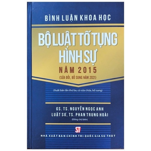 Sách - Bình Luận Khoa Học Bộ Luật Tố Tụng Hình Sự Năm 2015