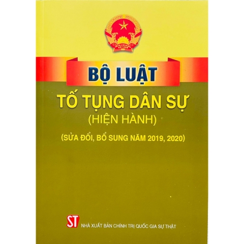 Sách - Bộ Luật Tố Tụng Dân Sự (Hiện Hành) (Sửa Đổi, Bổ Sung Năm 2019, 2020)