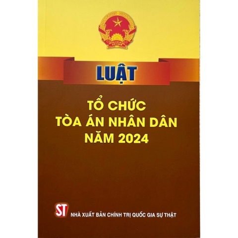 Sách - Luật Tổ Chức Tòa Án Nhân Dân Năm 2024