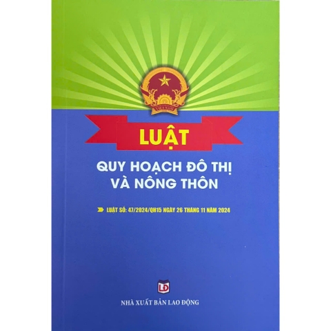 Sách - Luật Quy Hoạch Đô Thị Và Nông Thôn