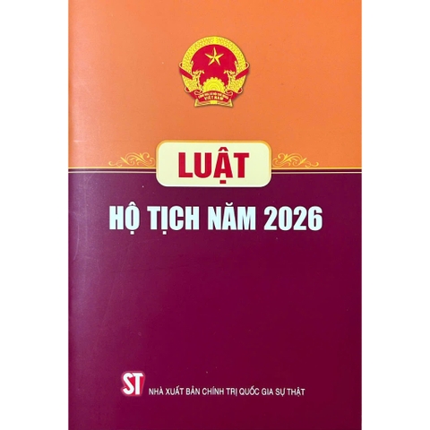 Sách - Luật Hộ Tịch Năm 2026