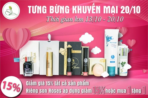 KM lớn tri ân ngày Phụ Nữ Việt Nam 20/10