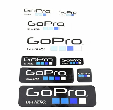 Bộ 9 Miếng dán Logo Gopro đẹp mắt