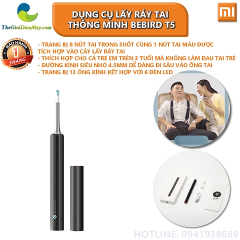 Dụng cụ lấy ráy tai thông minh Bebird T5