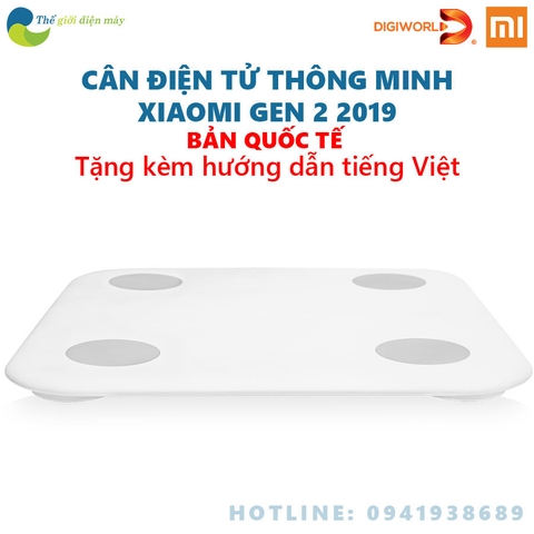 [Bản quốc tế] Cân điện tử thông minh Xiaomi Body Fat Scale 2 Universal (2019) - Bảo hành 6 tháng - Shop Thế giới điện máy