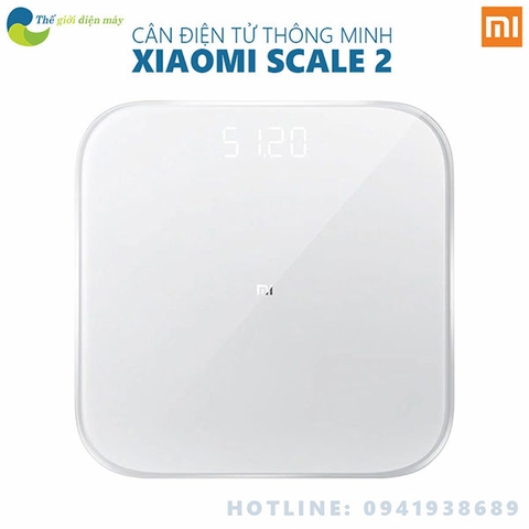 Cân điện tử thông minh Xiaomi Scale 2 theo dõi sứ khỏe đồng bộ với điện thoại