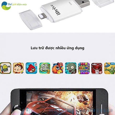 Đầu đọc thẻ nhớ đa năng iDragon cho iPhone iPad iPod đọc được SD micro SD