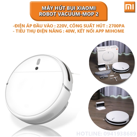 [Bản quốc tế] Máy hút bụi Xiaomi Robot Vacuum-Mop 2 Model STYTJ03ZHM