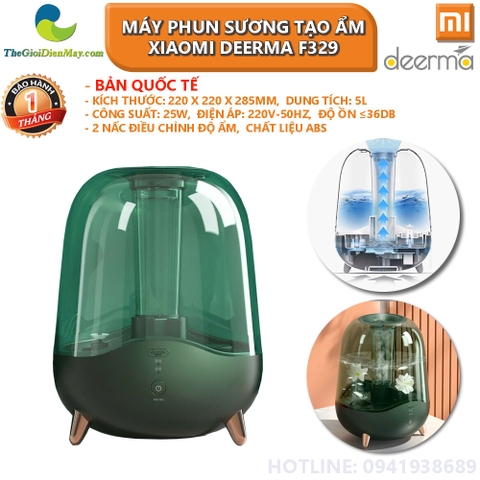 [Bản quốc tế] Máy phun sương tạo ẩm Xiaomi Deerma Humidifier F329 không dùng được tinh dầu