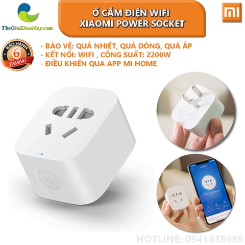 Ổ cắm điện thông minh Xiaomi Power Socket kết nối wifi