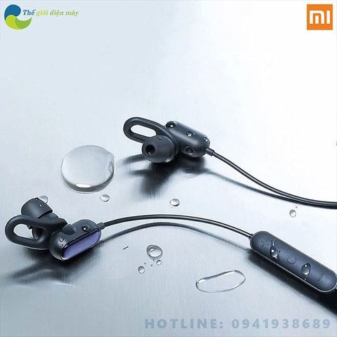 Tai nghe thể thao có mic tai nghe bluetooth xiaomi Sport Gen 2 Bluetooth Earphones (Đen) chống nước IPX4 thời lượng 11 giờ liên tục bảo hành 12 tháng - shop thế giới điện máy