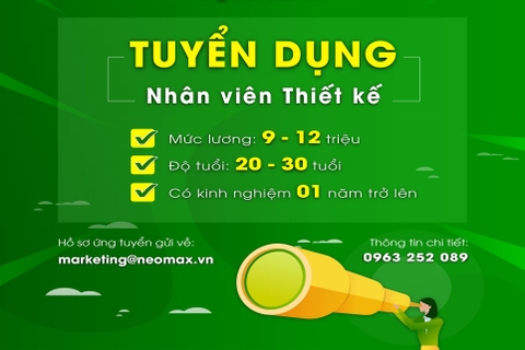 Tuyển dụng 01 Nhân viên thiết kế đồ hoạ 2D - Hạn nộp hồ sơ 31/10/2022