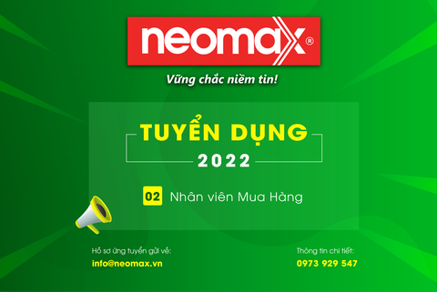 Tuyển dụng 02 Nhân viên mua hàng - Hạn nộp hồ sơ 31/05/2022