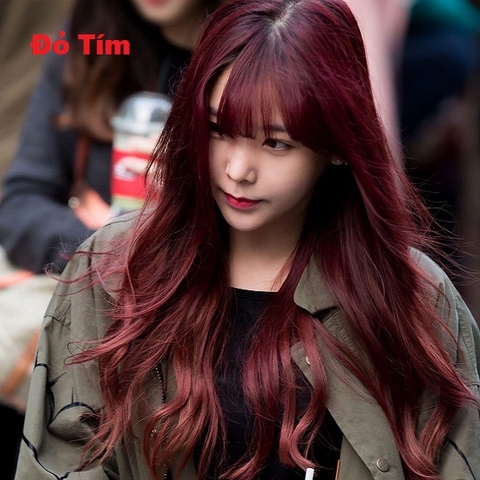 Công thức nhuộm tóc màu đỏ tím