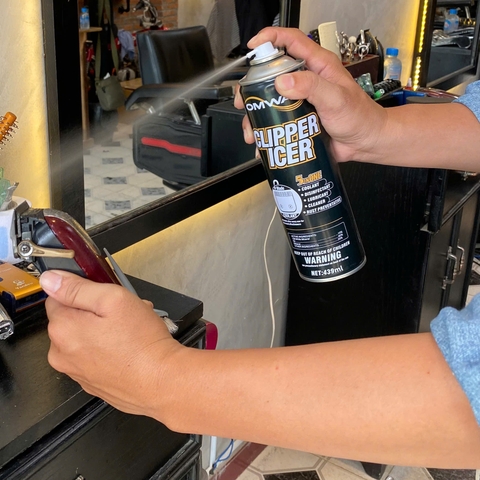 Chai xịt làm mát lưỡi tông đơ OMWAH CLIPPER ICER - Dung tích 439ml