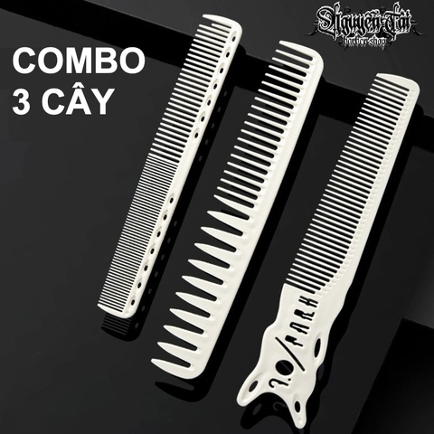 COMBO 3 Cây Lược Cắt Tóc Tạo Kiểu