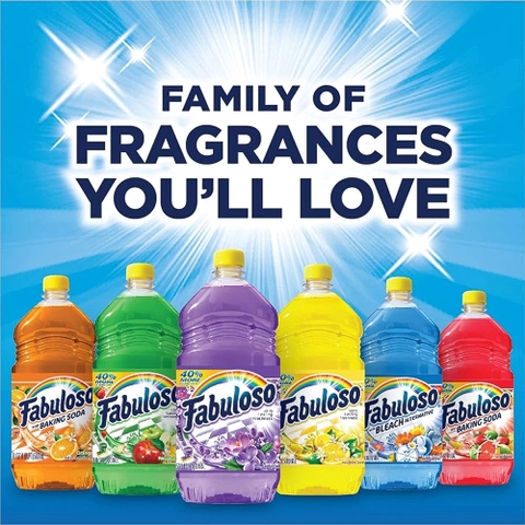 Nước lau sàn, tẩy rửa, lau chùi đa năng Fabuloso Mỹ 1.65L